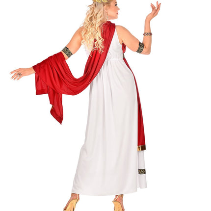 Robe rouge et blanche pour dames