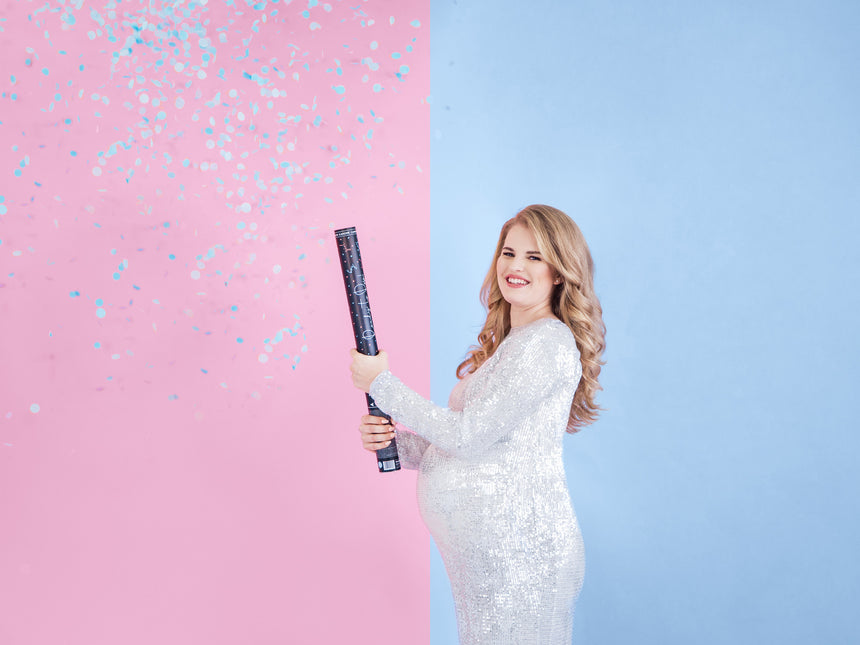 Confetti Cannon Gender Reveal Boy 60cm