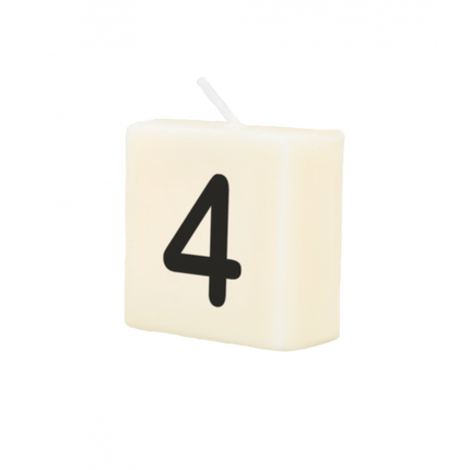 Bougie lettre 4 4cm
