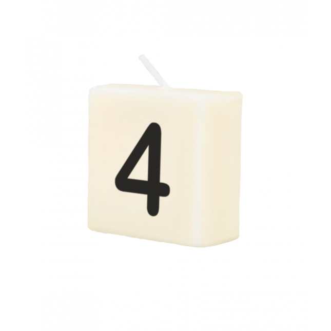 Bougie lettre 4 4cm