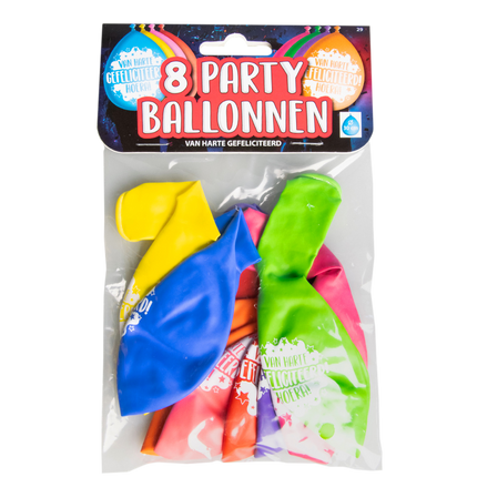 Ballons d'anniversaire Félicitations 30cm 8pcs