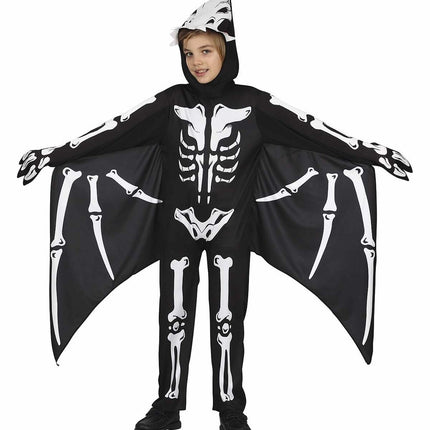 Costume d'Halloween chauve-souris enfant squelette