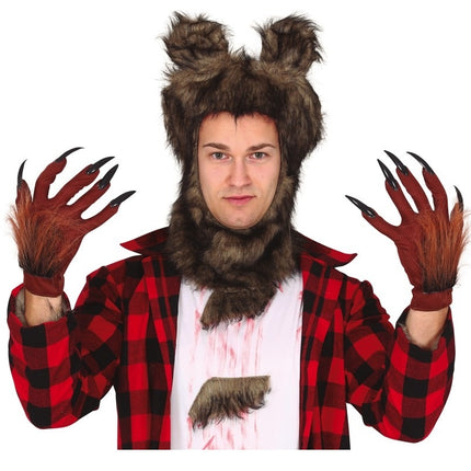 Gants d'Halloween Griffes de loup-garou