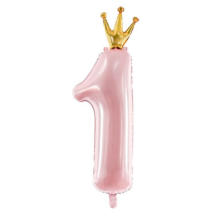 Ballon de baudruche Figure 1 rose clair vide 1m