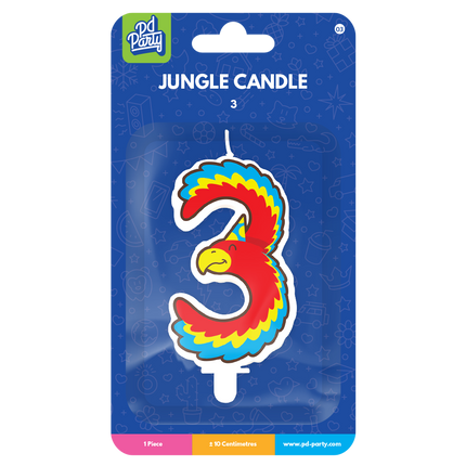 Bougie 3 ans Perroquet