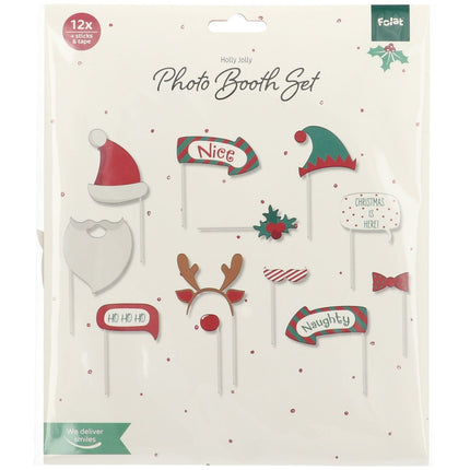 Accessoires de Photobooth de Noël 12pcs
