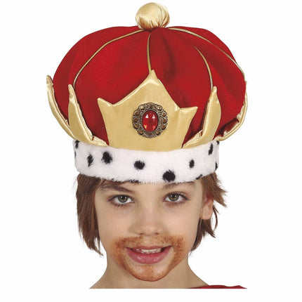 Chapeau rouge enfant de la couronne