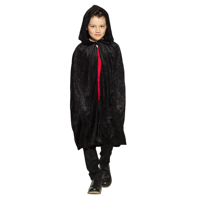 Cape d'Halloween Enfant Noir 1.15m