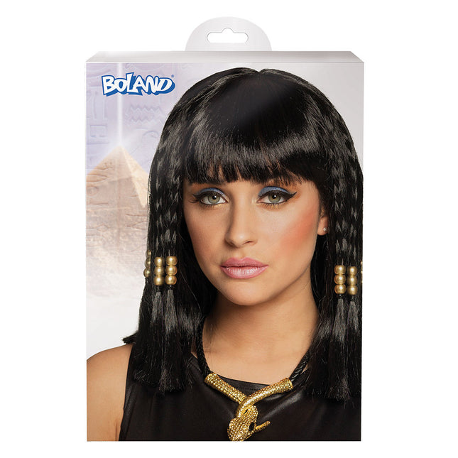 Perruque noire Cleo