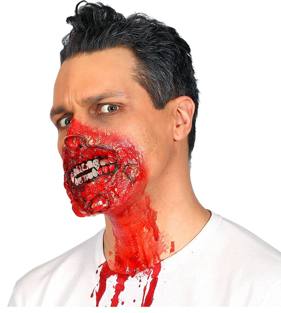 Tube de sang avec des dents