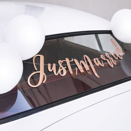 Set de décoration de voiture Wedding Just Married