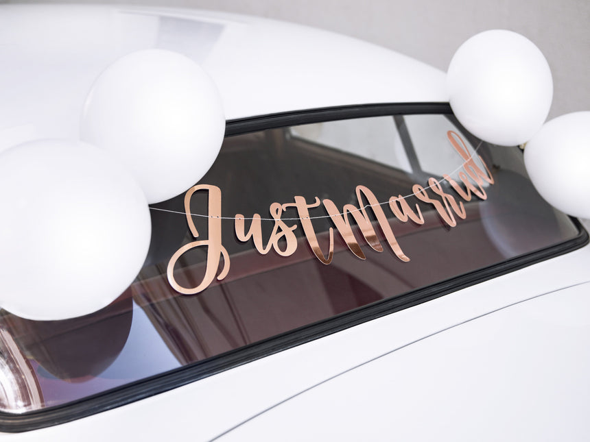 Set de décoration de voiture Wedding Just Married