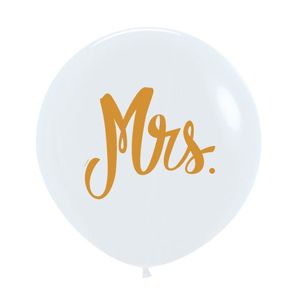 Ballons Mrs White 61cm 3pcs
