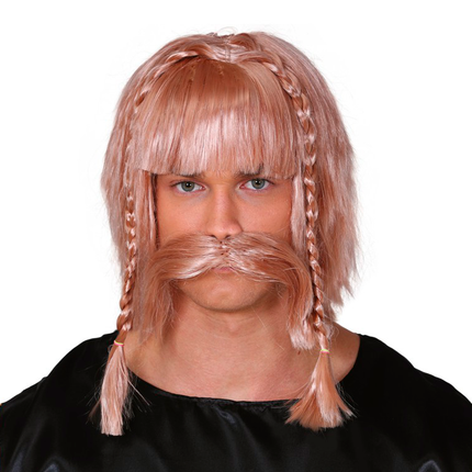 Moustache perruque viking