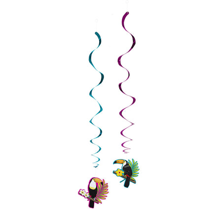 Décoration suspendue Toucan 85cm 2pcs