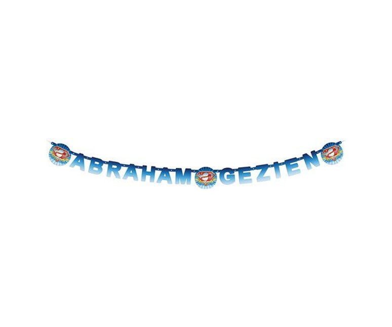 Guirlande de lettres d'Abraham Bleu 3m