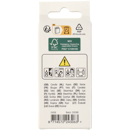 Bougies de 6 ans 4.5cm