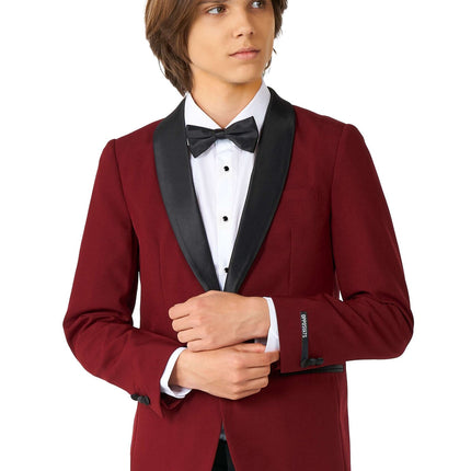 Bordeaux Rouge Tuxedo Boy Teen <tc>OppoSuits</tc>