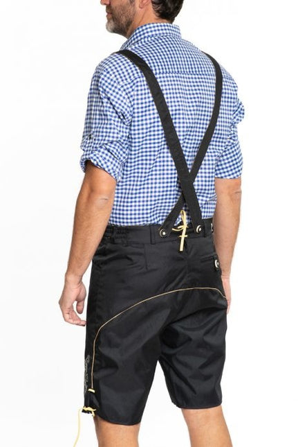 Lederhosen Court Noir et Bretelles