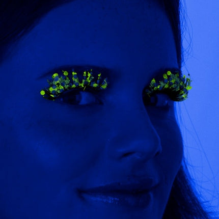 PXP Faux cils pailletés UV bleu Calypso