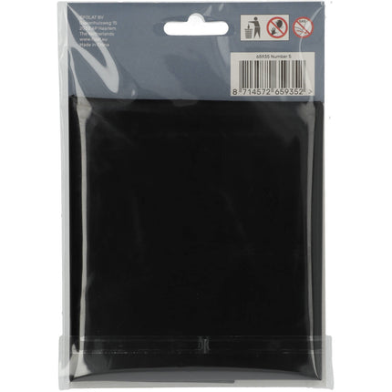 Ballon de baudruche Figure 5 Noir mat XL 86cm vide