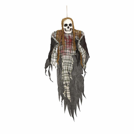 Poupée d'Halloween Squelette à carreaux 1.2m