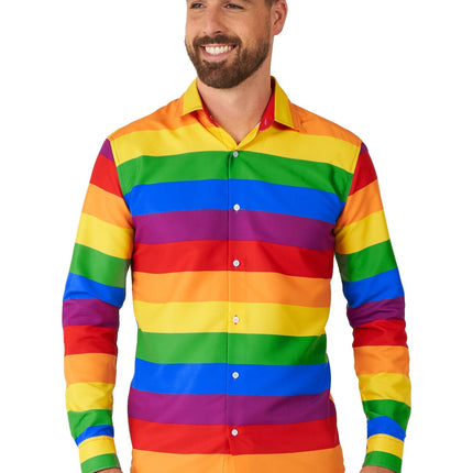 Chemise arc-en-ciel Hommes <tc>Suitmeister</tc>