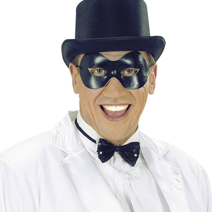 Masque pour les yeux noir élastique