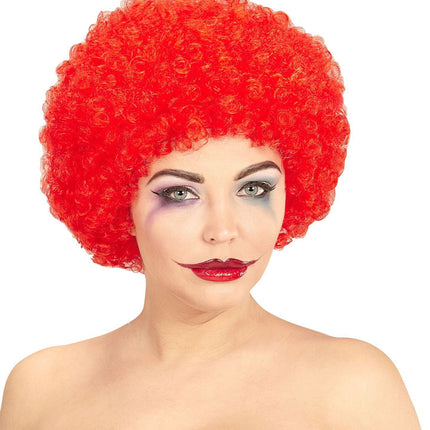 Perruque rouge Boucles de clown