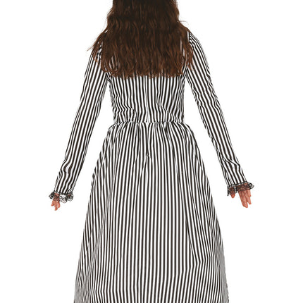 Costume d'Halloween de sorcière Dames Noir Blanc