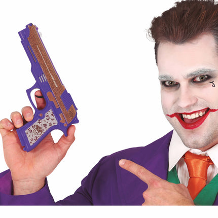 Faux pistolet violet 21cm