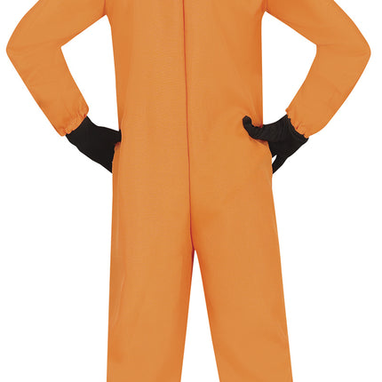 Combinaison d'astronaute orange enfant