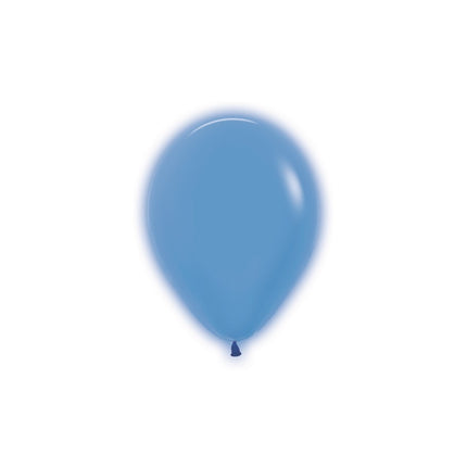 Ballons de baudruche bleu fluo 12cm 50pcs