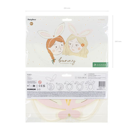 Bandeau de cheveux de lapin 4 pièces