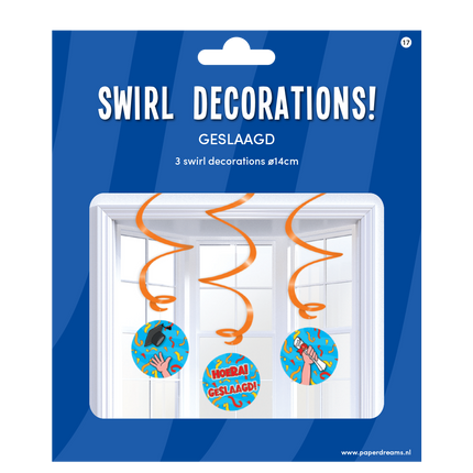 Décoration suspendue Succès 14cm 3pcs