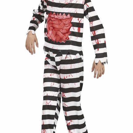 Costume d'Halloween Zombie Prisonnier Enfant