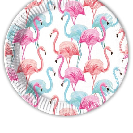 Assiettes Flamingo 23cm 8pcs