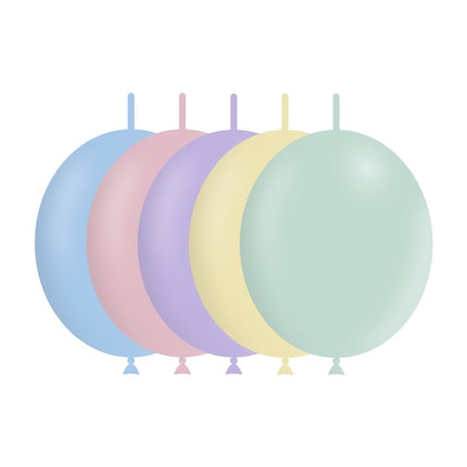 Ballons boutons colorés Pastel 30cm 50pcs