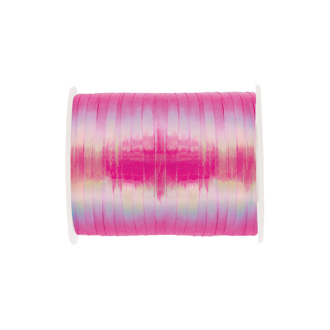 Ruban rose holographique 45,7 m