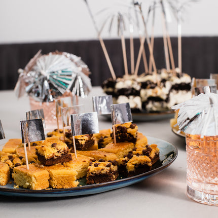 Bâtons de cocktail argentés 50pcs