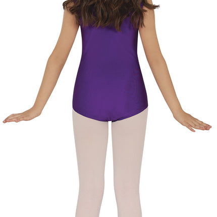 Justaucorps violet sans manches pour fille
