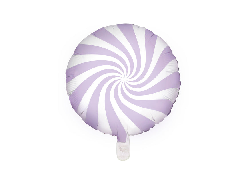 Ballon à l'hélium Lilas Swirl 45cm vide