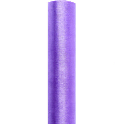 Tissu organza lilas 16cm 9m