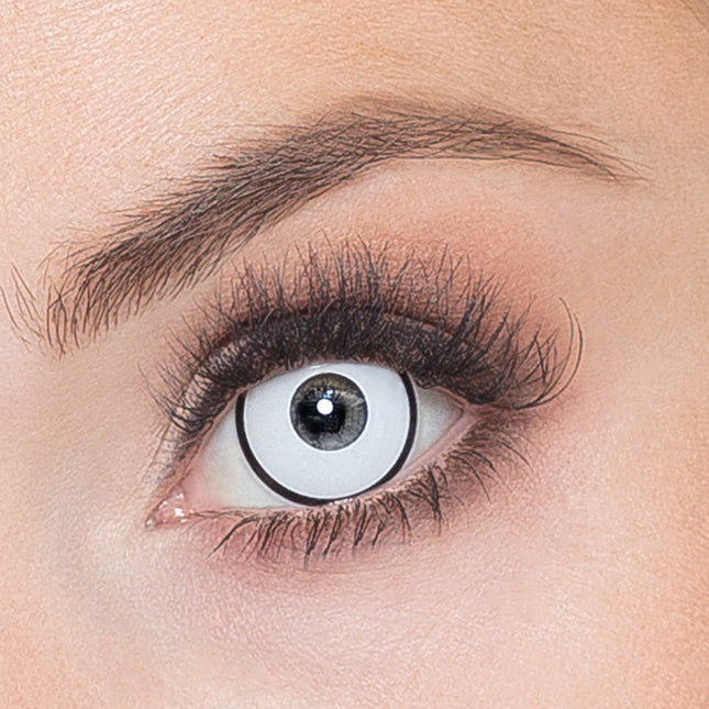Lentilles de couleur Maniac Blanc Noir