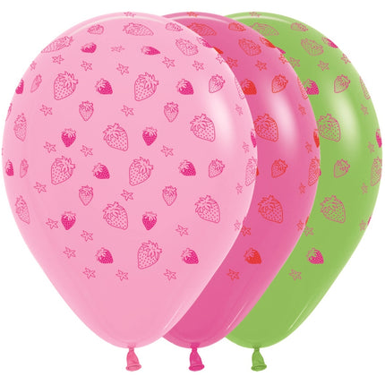 Ballons Strawberry Mix 30cm 25pcs