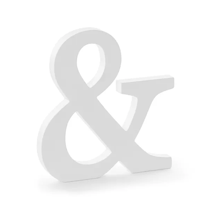 Lettre blanche & Bois 20.5cm