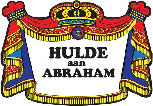 Plaque de porte Abraham Homage To 50cm