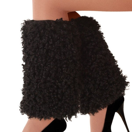 Jambières Peluche bouclée Noir