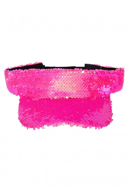 Pare-soleil avec paillettes rose