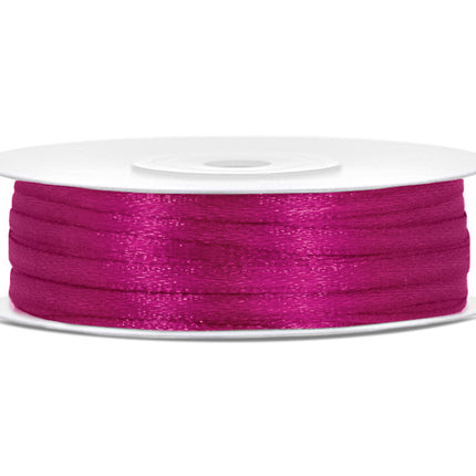 Ruban de satin Fuchsia 3mm 50m